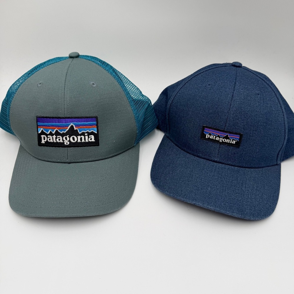 Patagonia Mens Hats Lot Trucker Baseball Caps Green Teal Blue Navy Adjustable